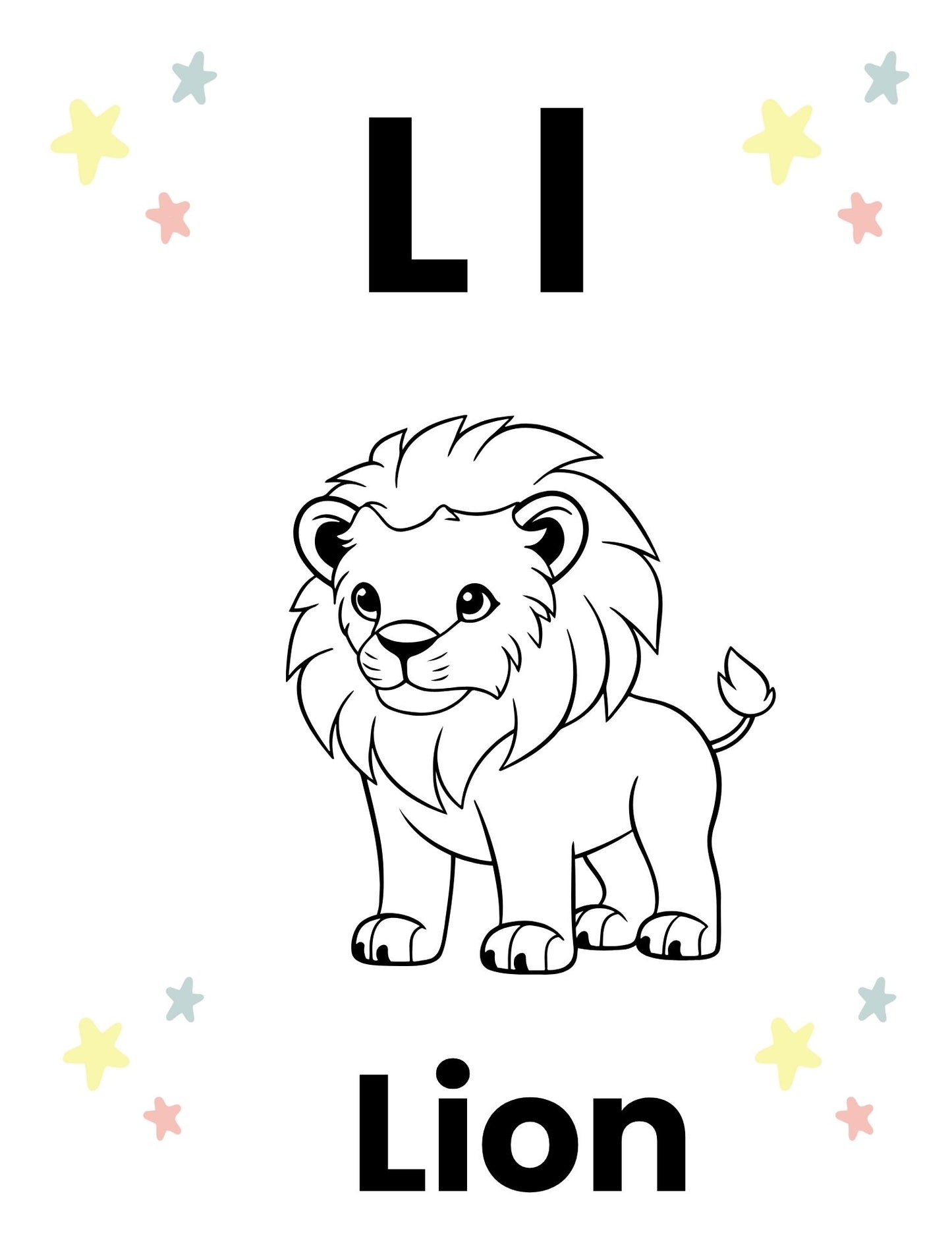 π ABC & 123 Coloring Book β Fun & Educational Coloring for Kids π¨(53 pages)