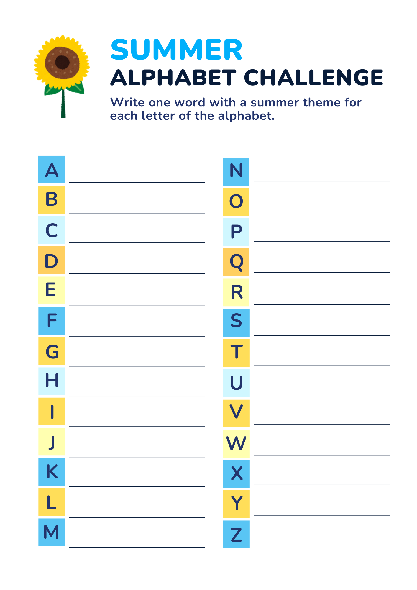 Summer Activity Book