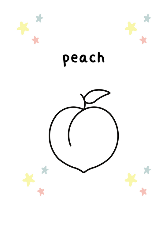 Let's Color Fruits and learn