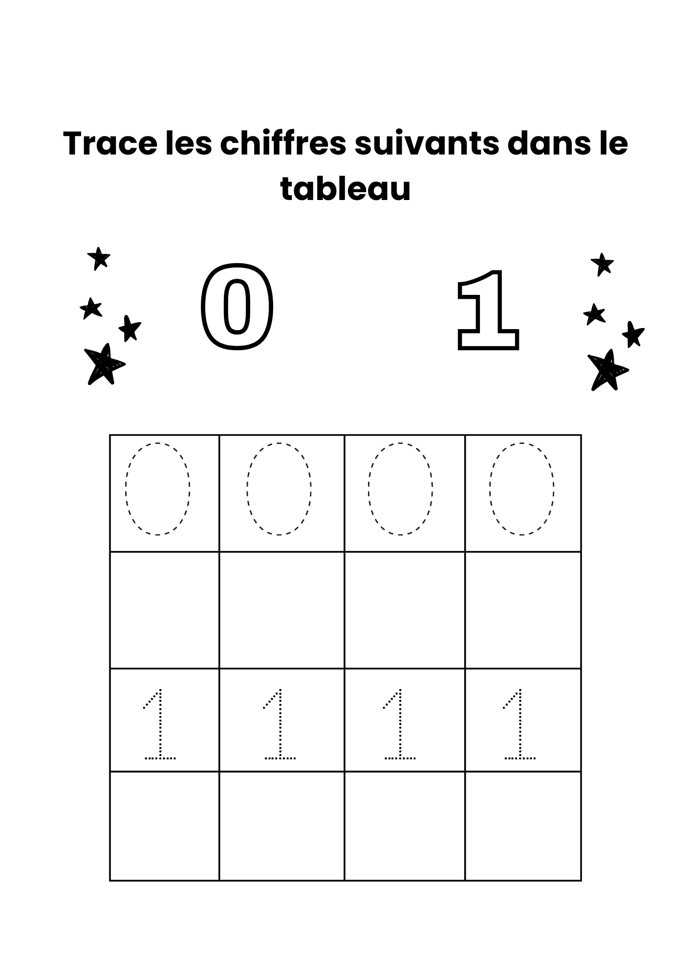 Tracing and Coloring numbers 1-20