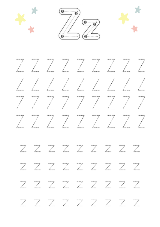Tracing the Alphabet A-Z