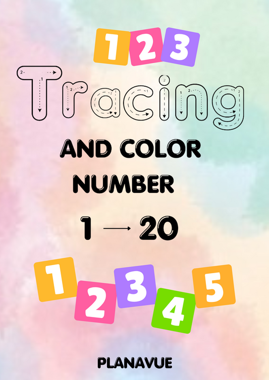 Tracing and Coloring numbers 1-20