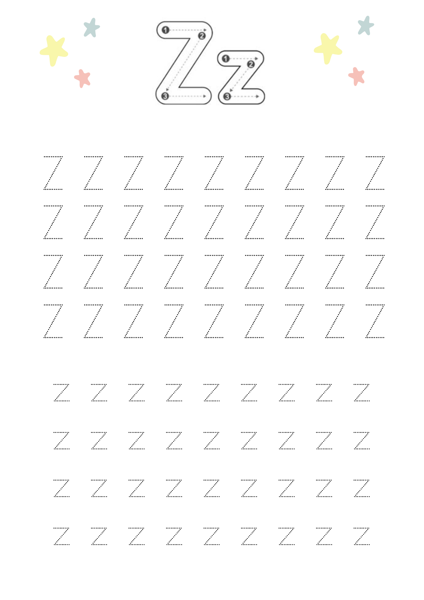 Tracing the Alphabet A-Z