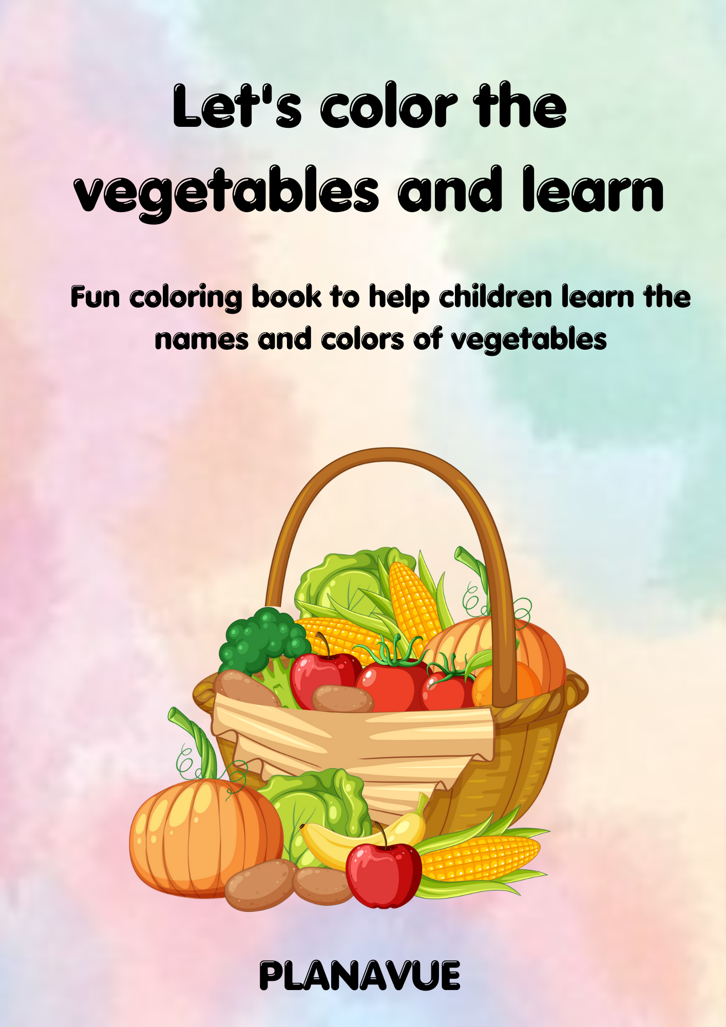 Let's Color Vegetables and learn