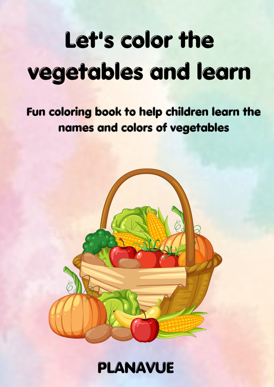 Let's Color Vegetables and learn