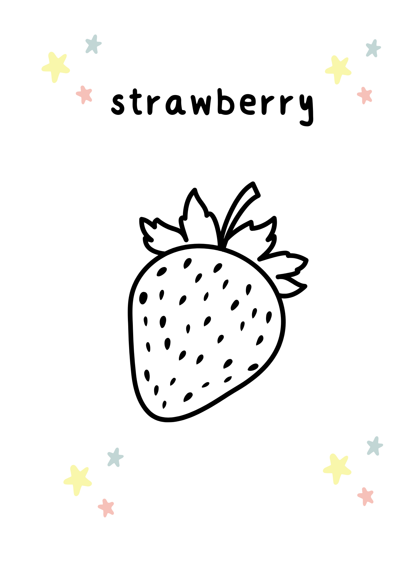 Let's Color Fruits and learn